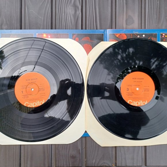 Vintage Bob Seger And The Silver Bullet Band "Live Bullet"  Vinyl Record - Picture 3 of 9